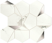 Керамическая мозаика Atlas Concord Италия Marvel Shine A4WV Statuario Supremo Platino Hex Shiny 29х25,4см 0,437кв.м.