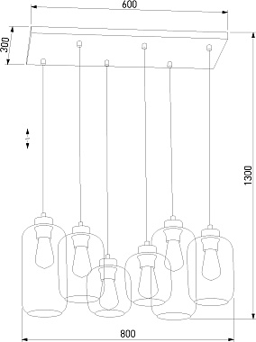 Светильник подвесной TK Lighting Marco 1027 60Вт E27