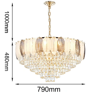 Люстра подвесная Favourite Dolor 2982-18P 1920Вт 18 лампочек E14