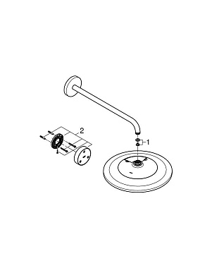 Верхний душ GROHE Rainshower 310 SmartConnect 26640000 хром
