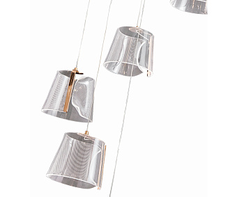 Люстра каскадная KINK Light Люцерна 08044-6A,33 42Вт 6 лампочек LED