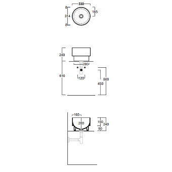 Раковина на столешницу SIMAS Londra PO03bi*0 33х42см