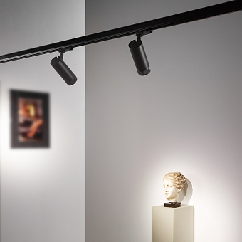 Трековый светильник IDEAL LUX EOS 303000 25Вт LED чёрный для трёхфазного трека