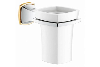 Стакан в ванную GROHE GRANDERA 40626IGO золото/хром