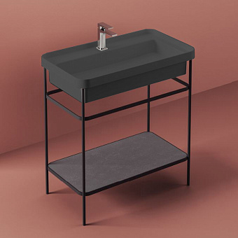 Консоль под раковину ArtCeram Fuori Scala ACA056 17 nero matt