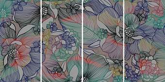 Декор ABK Wide & Style PF60001415 D+ CP SIXTIES DARK 240х120см 11,52кв.м.