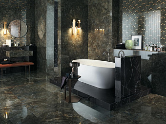 Лаппатированный керамогранит Atlas Concord Италия Marvel Dream AL2H Brazil Green Lappato 75х75см 1,125кв.м.