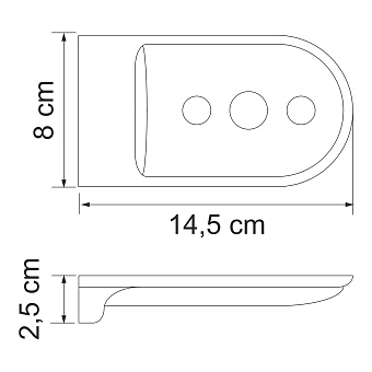 Мыльница WASSERKRAFT Kammel K-8300 K-8369 хром