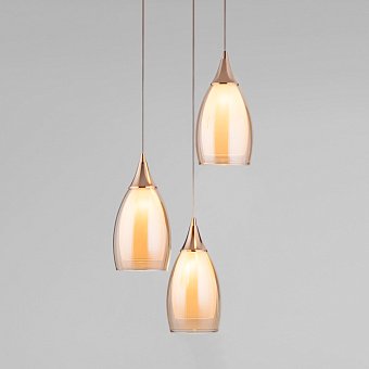 Светильник подвесной Eurosvet Cosmic 50085/3 золото 15Вт E14