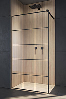 Душ кабина MODO NEW BLACK II 120*200см 389324-54-55  10 мм черный/factory RADAWAY