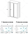 Угловое ограждение RGW Classic 04094180-011 CL-41 185х100см стекло прозрачное
