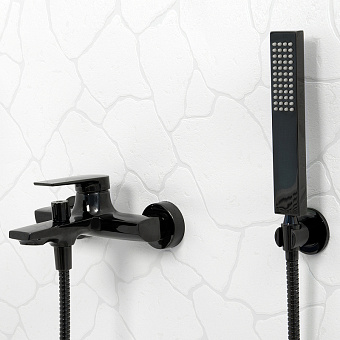 Смеситель для ванны WASSERKRAFT Glan 6601 чёрный (глянцевый)