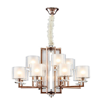 Люстра подвесная Newport 4400 4408+4/C black nickel 60Вт 12 лампочек E14