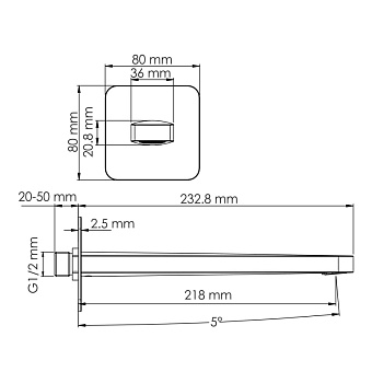 Излив WASSERKRAFT A274