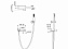 Смеситель для ванны Boheme Stick 123-BB.2 чёрный