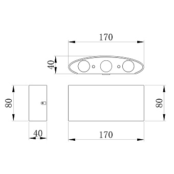 Бра Maytoni Strato O417WL-L6GR3K 6Вт LED