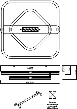 Светильник потолочный Sonex TRECKY 7665/64LS 71Вт LED
