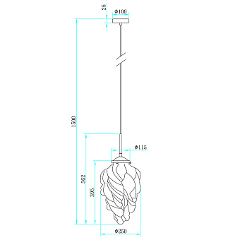 Светильник подвесной Stilfort Cream 2152/03/01P 40Вт E27