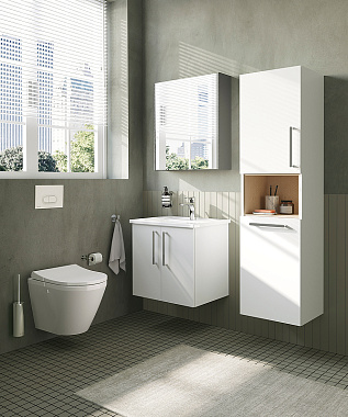 Пенал подвесной VITRA Root 66237 36х42х155см белый