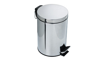 Мусорное ведро FIXSEN HOTEL FX-31024 полированная сталь 8л Нажимной