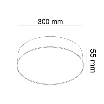 Светильник потолочный Maytoni Zon C032CL-L43B4K 38Вт LED