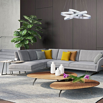 Светильник подвесной Eurosvet Posh 90276/3 хром Smart 80Вт LED