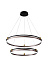 Люстра подвесная CRYSTAL LUX FERNANDO FERNANDO SP123W LED D600+800 COFFEE/BLACK 123Вт 1 лампочек LED