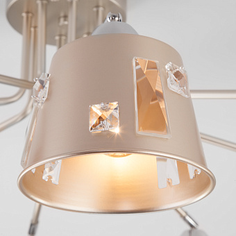 Люстра потолочная Eurosvet Benna 70105/8 шампань 60Вт 8 лампочек E27