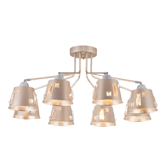 Люстра потолочная Eurosvet Benna 70105/8 шампань 60Вт 8 лампочек E27