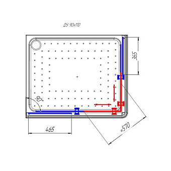 Душевая кабина RADOMIR ДРИМ 1-03-1-1-0-1220 90х110х195,5см стекло прозрачное