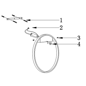 Бра Maytoni Rim MOD058WL-L25BS4K 25Вт LED