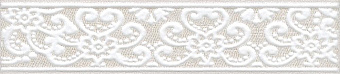 Бордюр KERAMA MARAZZI Мерлетто HGD\A208\6322 бежевый/белый 25х5,4см 0,405кв.м.
