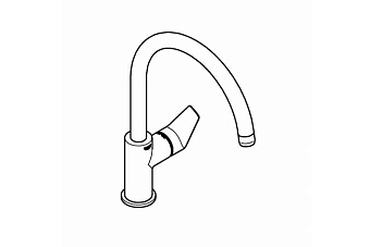 Смеситель для кухни GROHE BauEdge 31233001 высокий излив хром