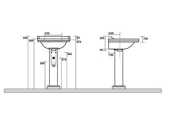 Пьедестал Kerasan Waldorf 417001