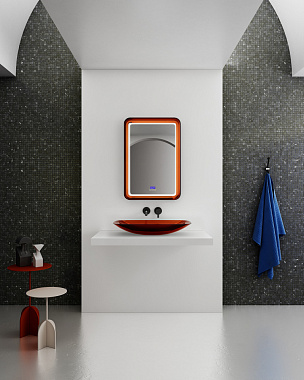 Зеркало Abber Kristall AT6701Opal 80х55см с подсветкой