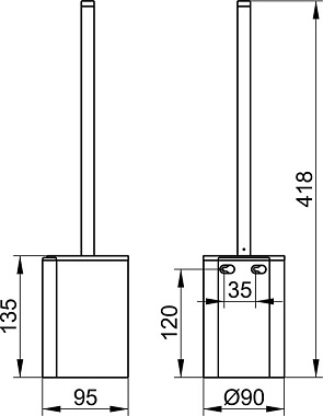 Ёршик Keuco Plan 14972370200 чёрный