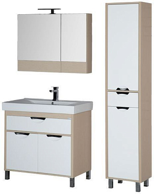 Мебель для ванной AQUANET Гретта 172721 белый/светлое дерево