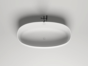 Ванна каменная SALINI LUCE 100121M S-Stone матовая 170х85см отдельностоящая