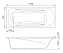 Ванна акриловая AM-PM Sense W76A-170-070W-A 170х70см пристенная
