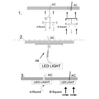 Светильник потолочный Maytoni Zon C067CL-L40B3K 40Вт LED