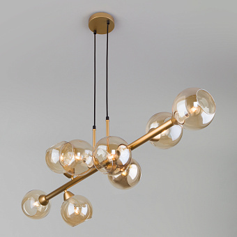 Светильник подвесной Eurosvet Roger 70113/8 янтарный 40Вт E14