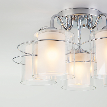 Светильник потолочный Eurosvet Darcy 30160/5 хром 40Вт E27