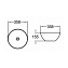 Раковина накладная Comforty 107MB 36х36см