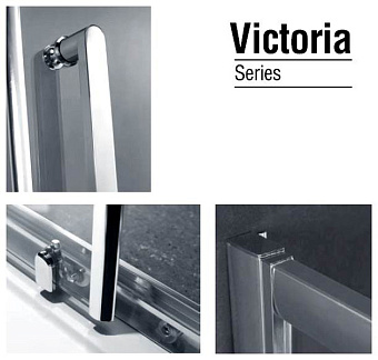 Угловое ограждение Gemy Victoria S30191D-A70 190х70см стекло прозрачное