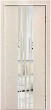 Межкомнатная дверь ЛАЙН-ДОР Камелия Тон 27 Жемчуг ясень Шпон 800х2000мм глухая