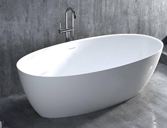 Ванна каменная SALINI ALDA 101922MRF S-Stone матовая 170х80см отдельностоящая