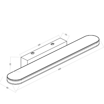 Подсветка для зеркал Maytoni Epic MIR009WL-L12CH4K 12Вт LED