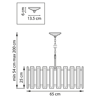 Люстра подвесная Lightstar Agave 712062 40Вт 6 лампочек E27