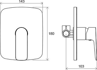 Смеситель для ванны RAVAK Classic X070087 хром
