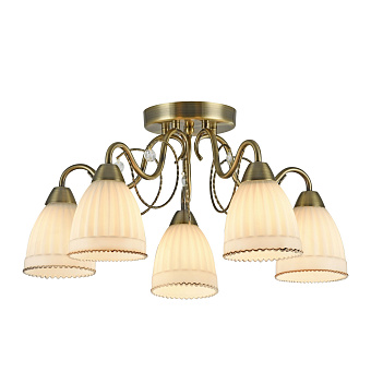 Светильник потолочный Freya Letizia FR2757-PL-05-BZ 40Вт E14